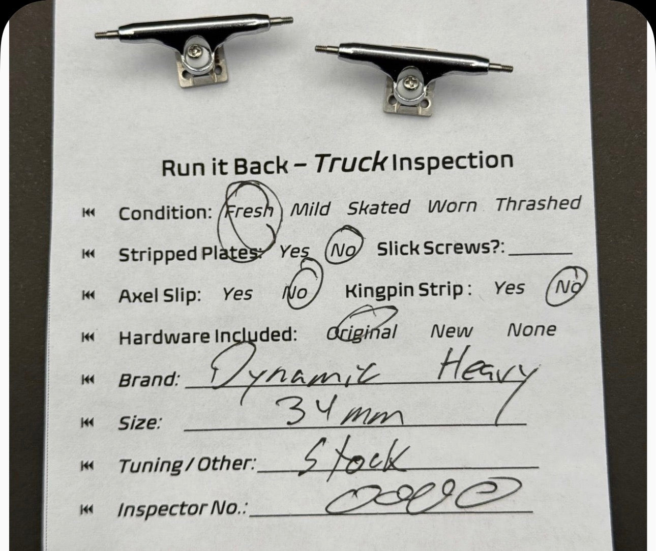 Dynamic Heavy 34mm Trucks – Fresh (F6)