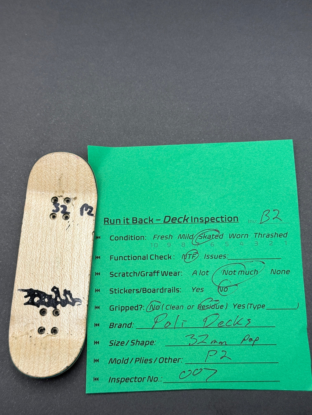 Poli Decks 32mm Pop P2 – Used (B2)