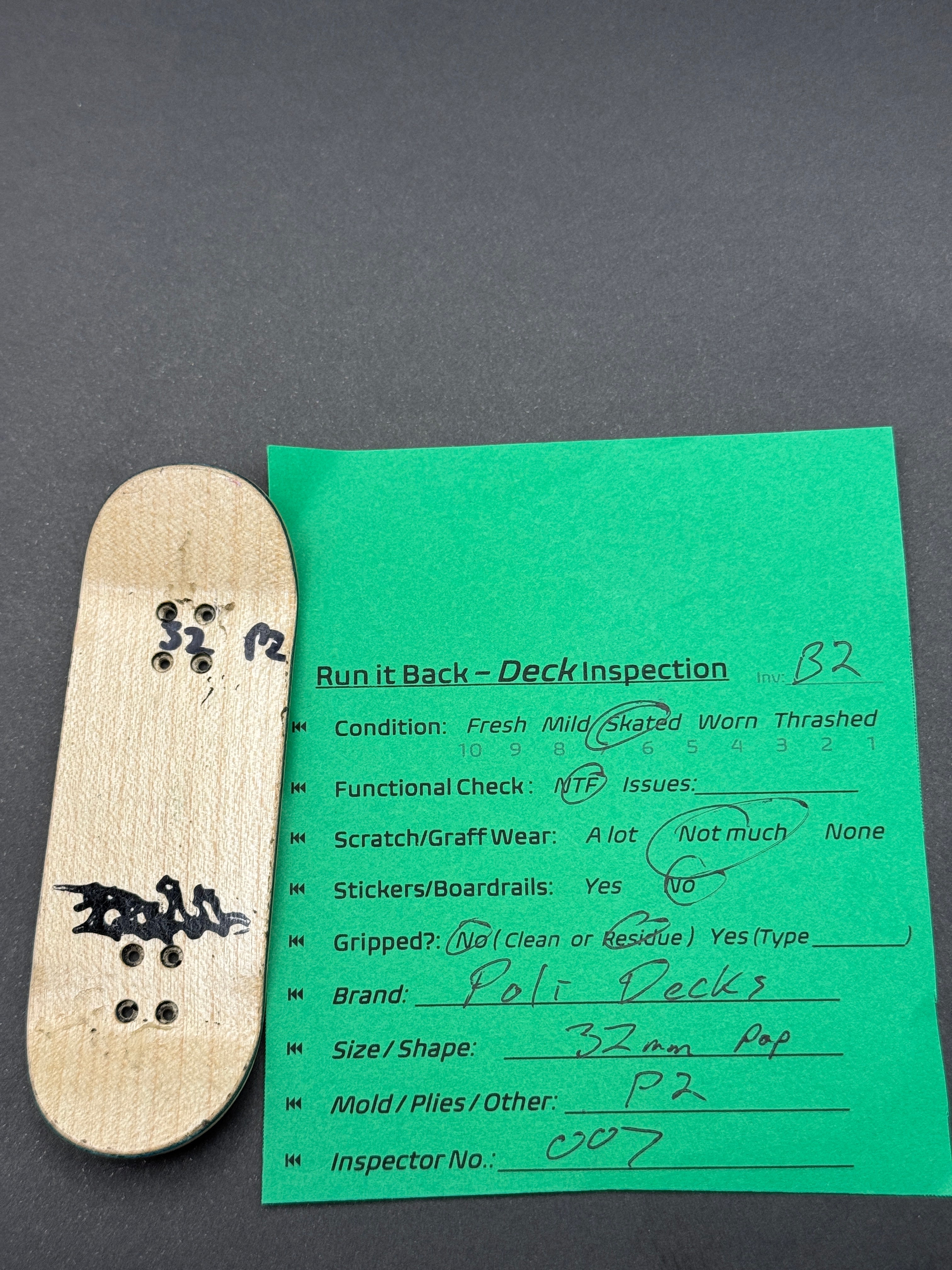 Poli Decks 32mm Pop P2 – Used (B2)