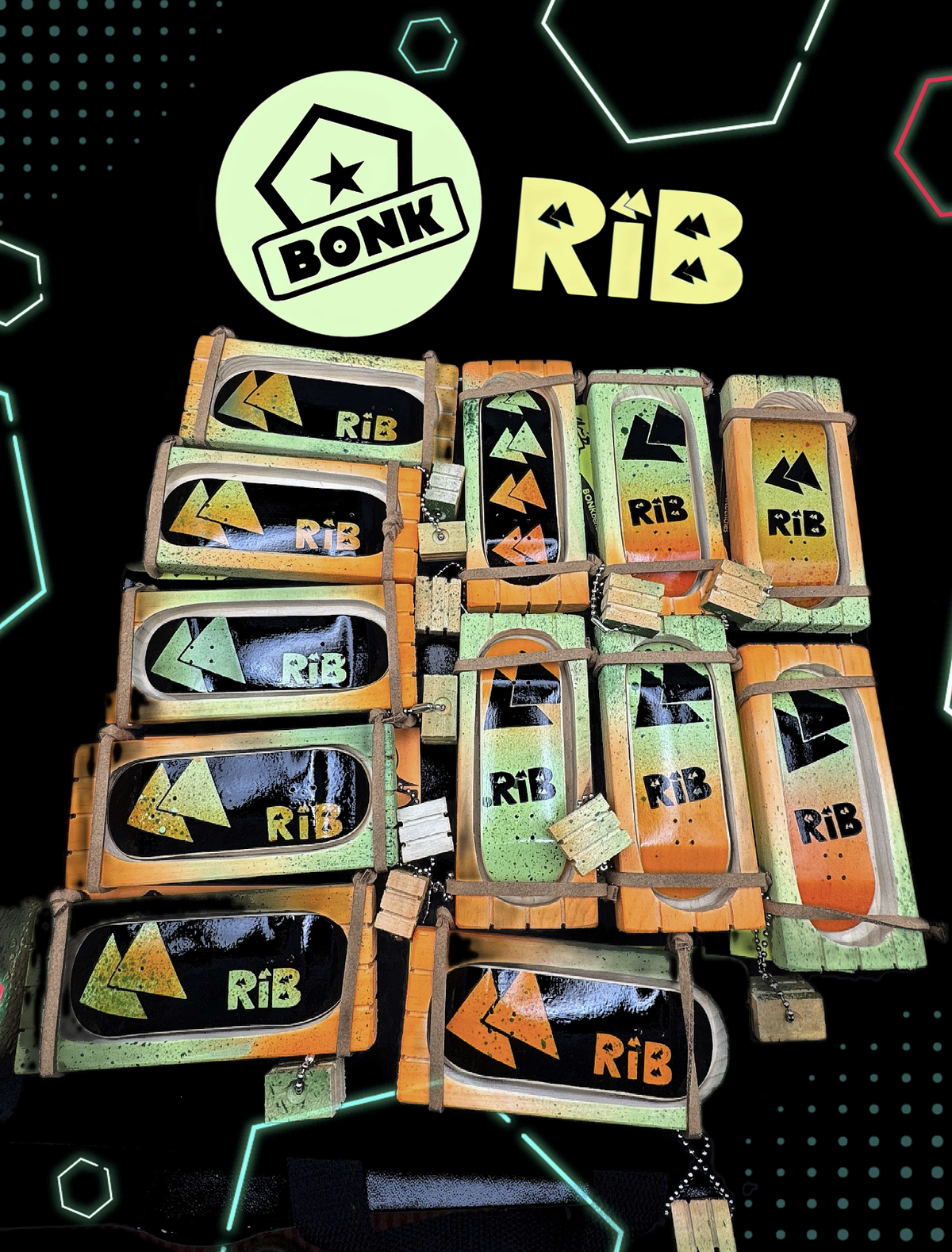 Run it Bonk - Collab Mountain Mold Decks - Mint (Select Board #502-513)