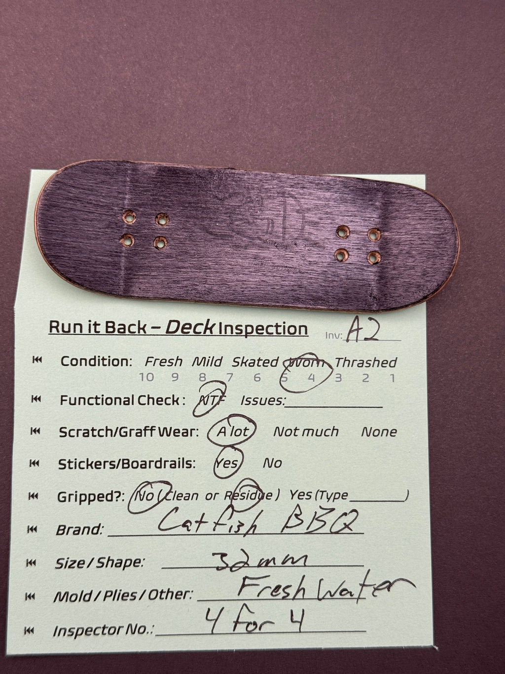 Catfish BBQ 32mm FreshWater - Worn (A2)