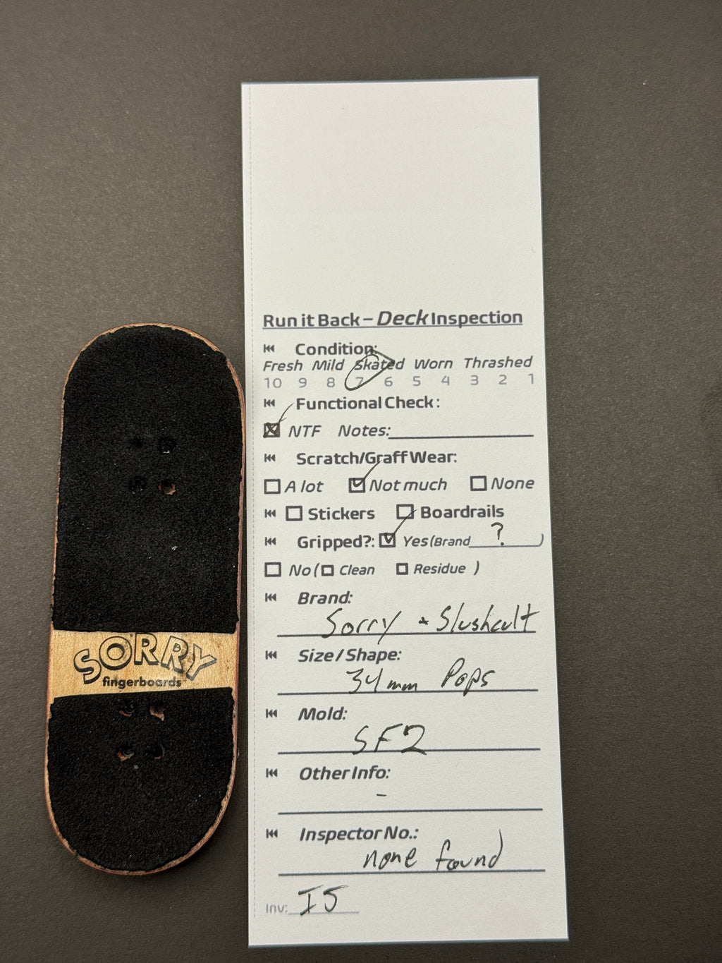 Sorry x Slushcult 34mm Pops SF2 - Skated