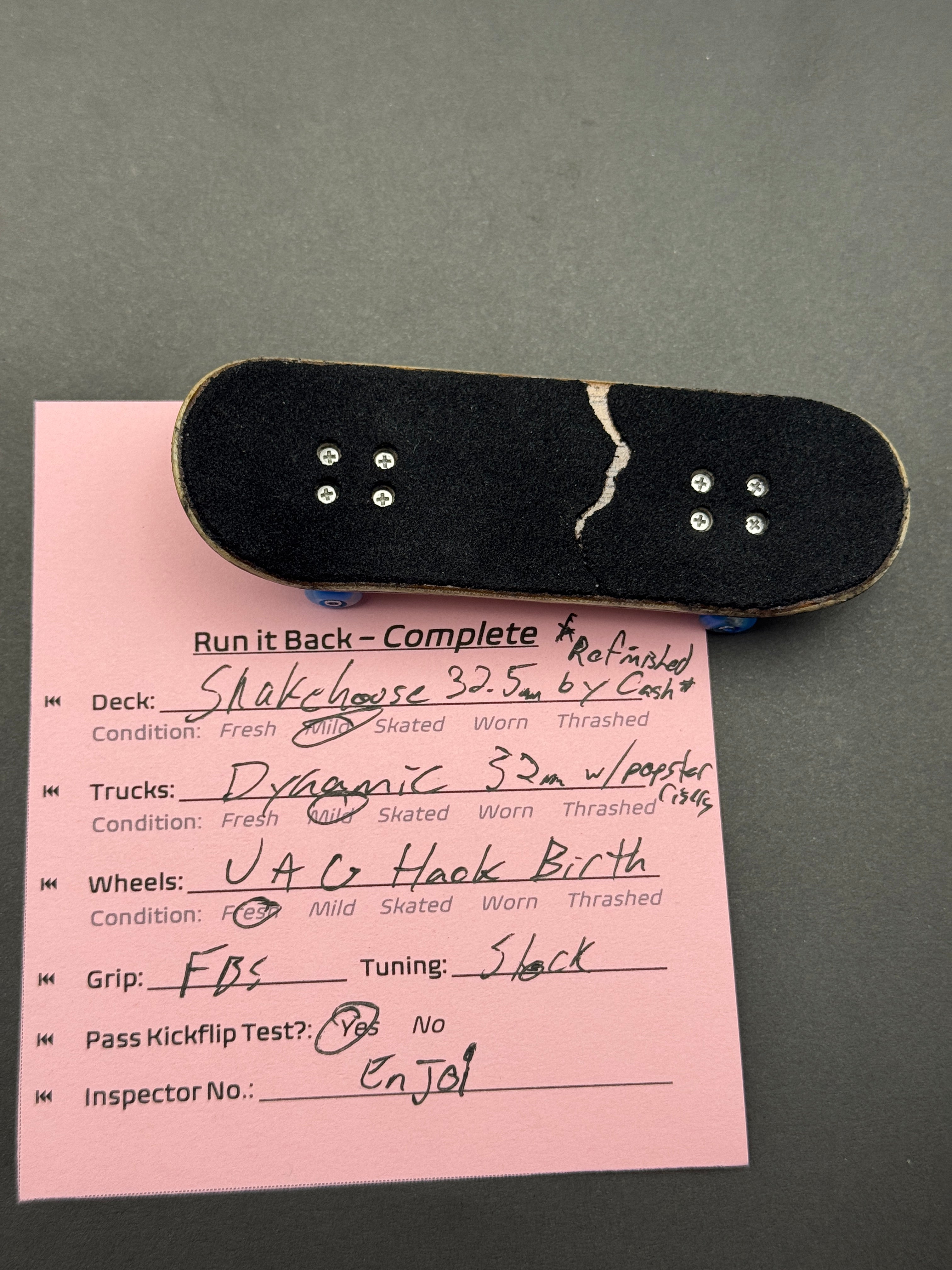 Snakehouse 32.5mm (Refinished by Cash) / Dynamic 32mm w/ Popstar / UAG Hack Birth - Mild Complete