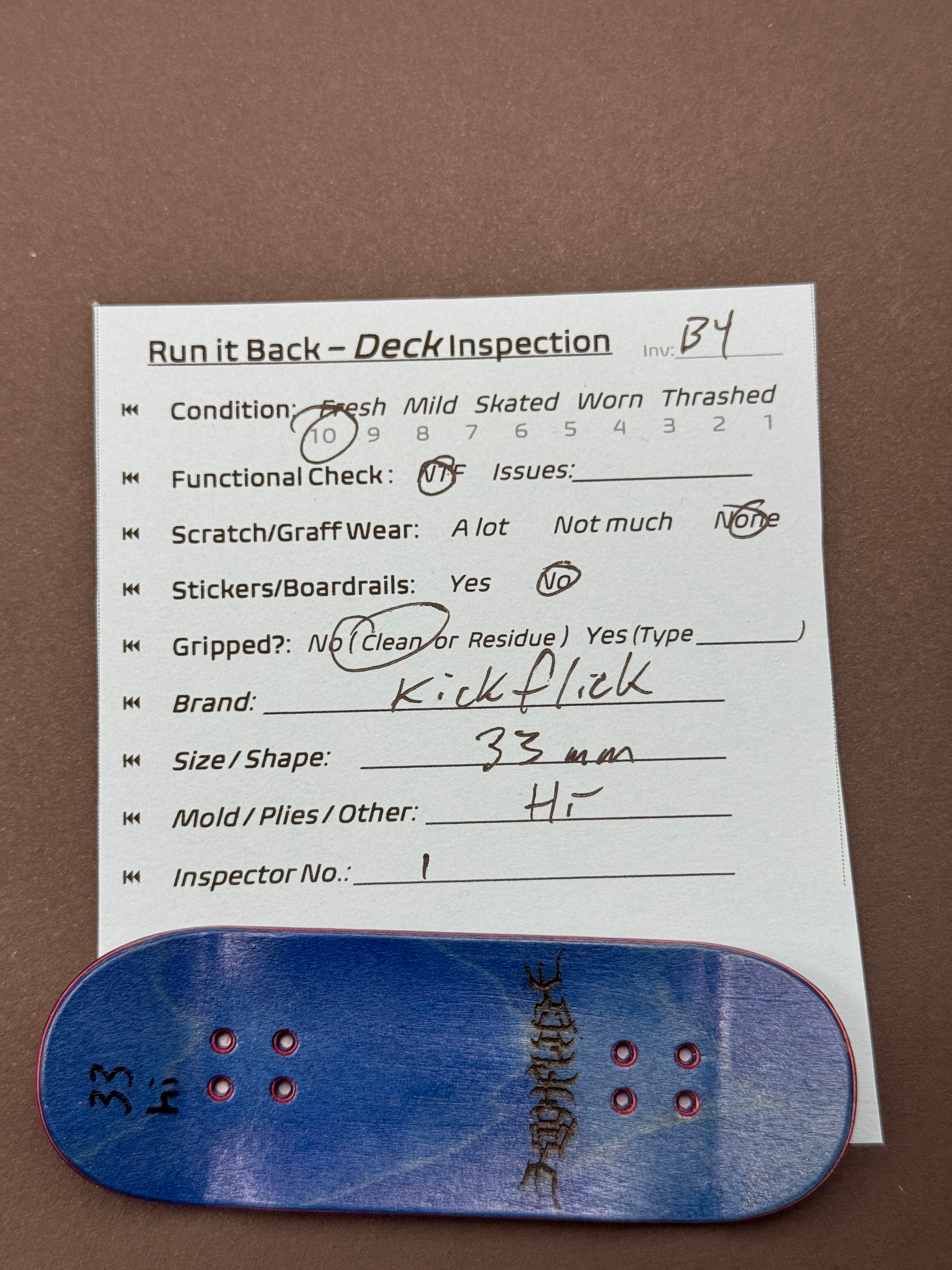Kickflick 33mm Hi - Fresh (B4)