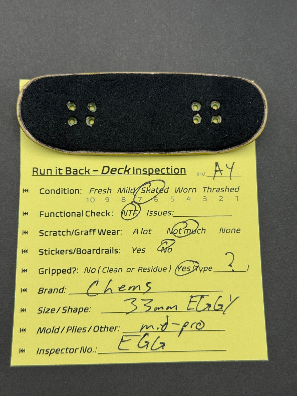 Chems 33mm EGG Mid-Pro - Skated (A4)