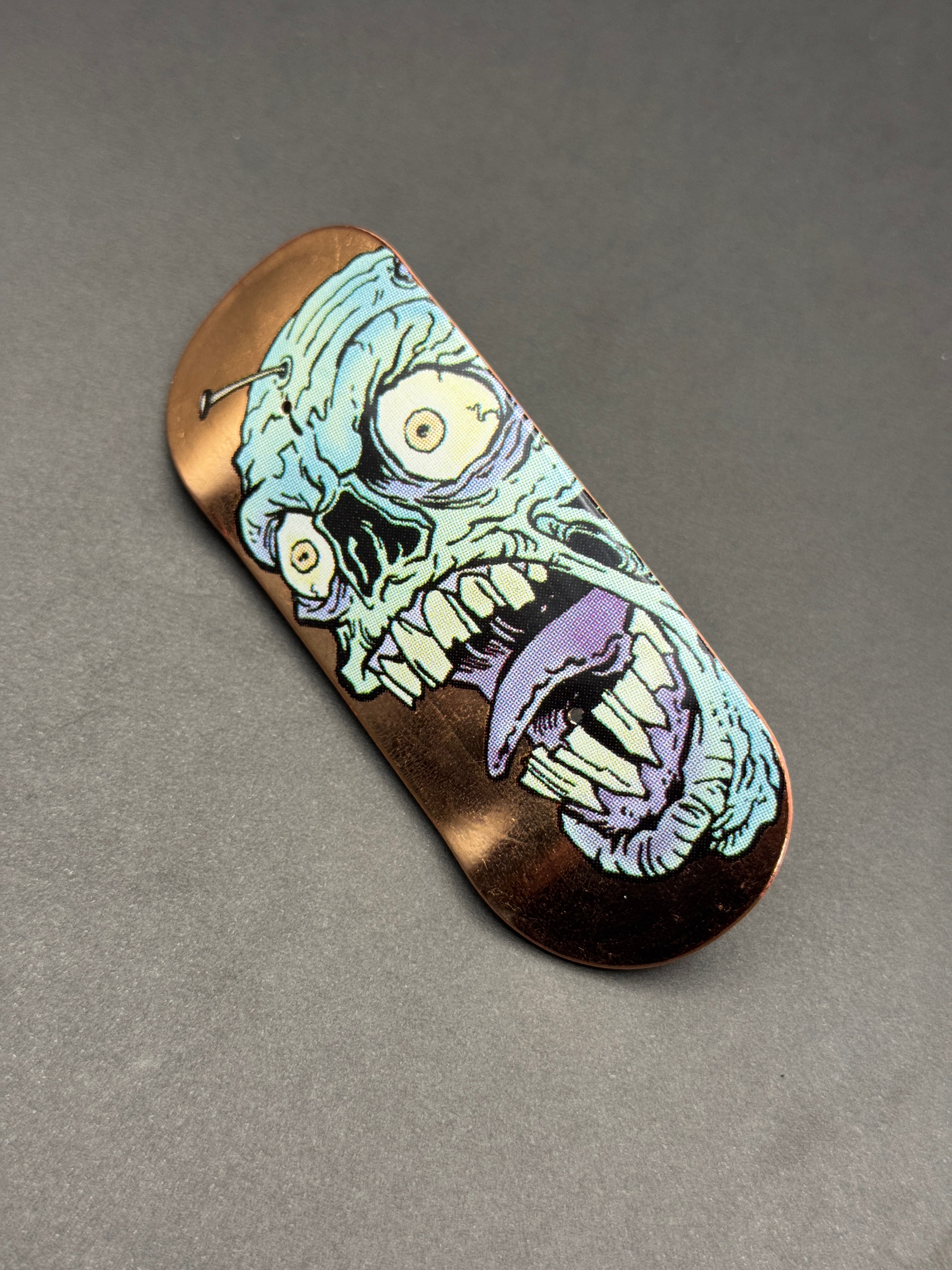 Milk 34mm Flat Whole - Gold Foil Fingerboard Deck