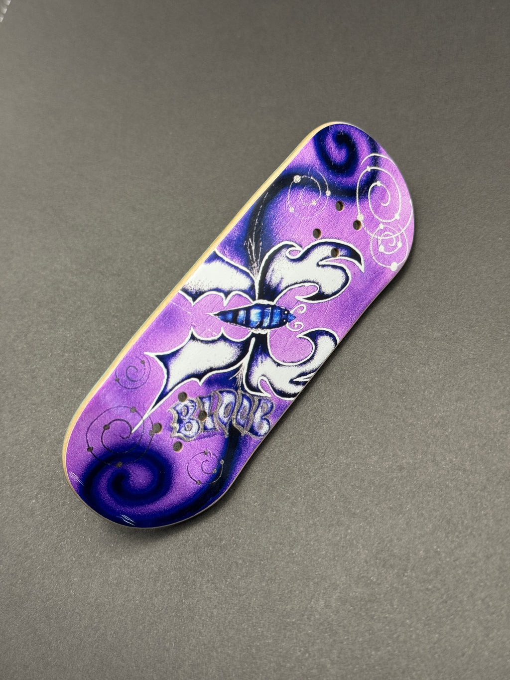 Bloob 34mm Squared Blueberry - deck graphic side