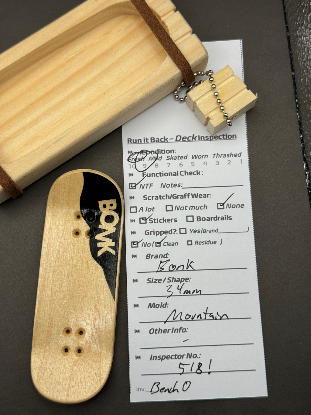 Bonk 34mm Mountain - inspection card