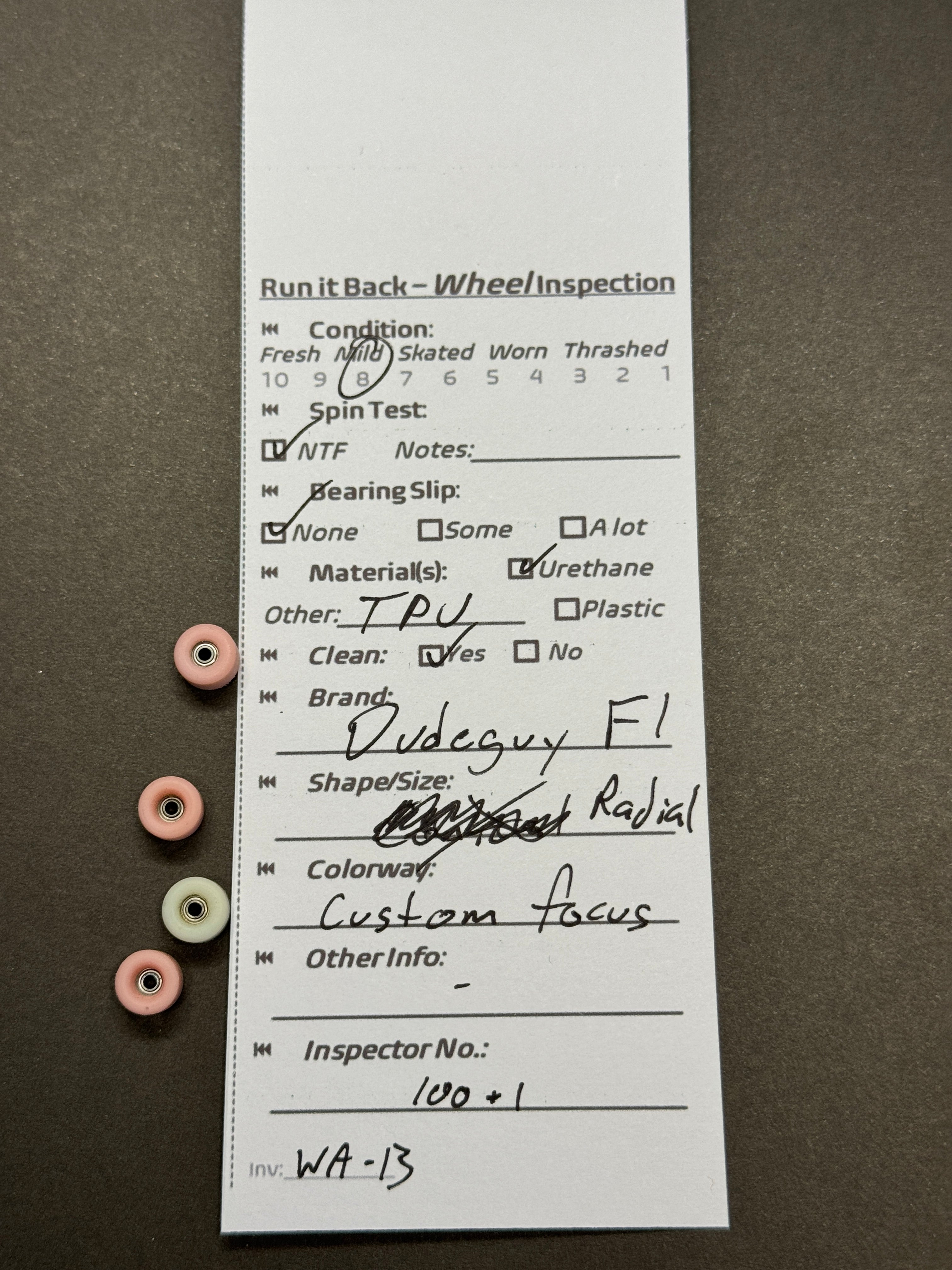 Piro Bowl Mini Yeti White inspection card