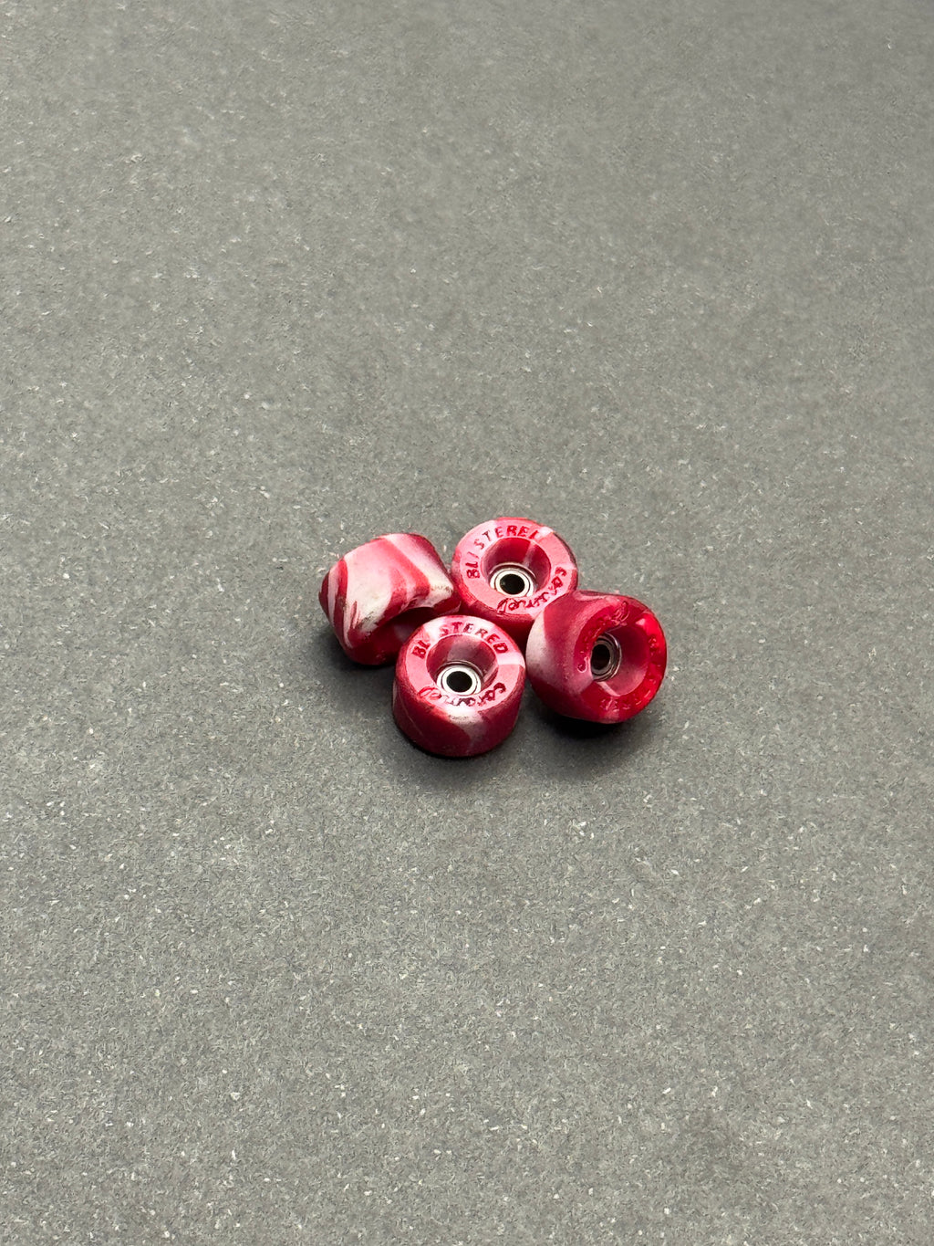 Blistered Conical XL Caramel Collab fingerboard wheels