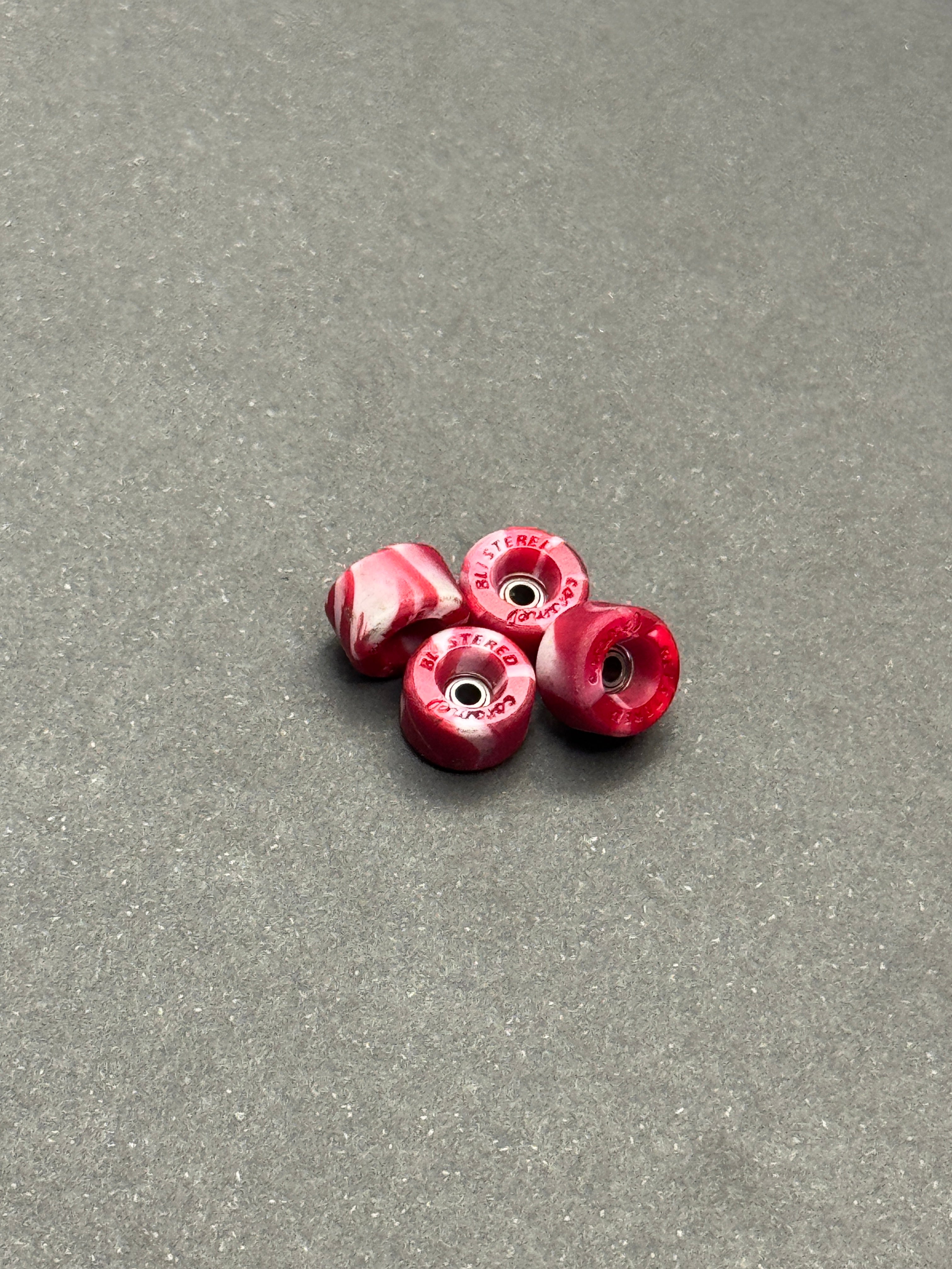 Blistered Conical XL Caramel Collab fingerboard wheels