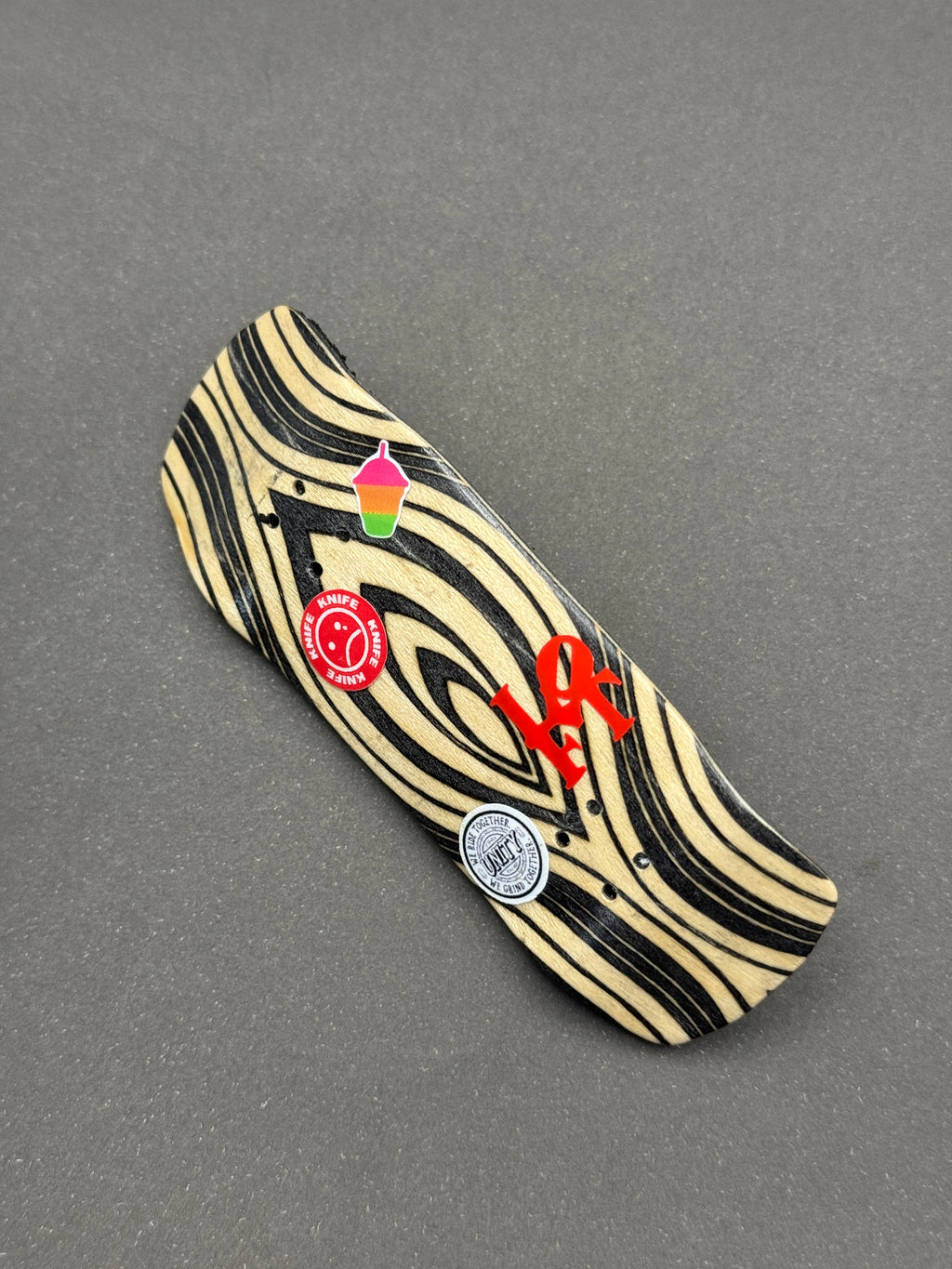 Doh 34mm Odd Shape - Skated - split ply zebra graphic side