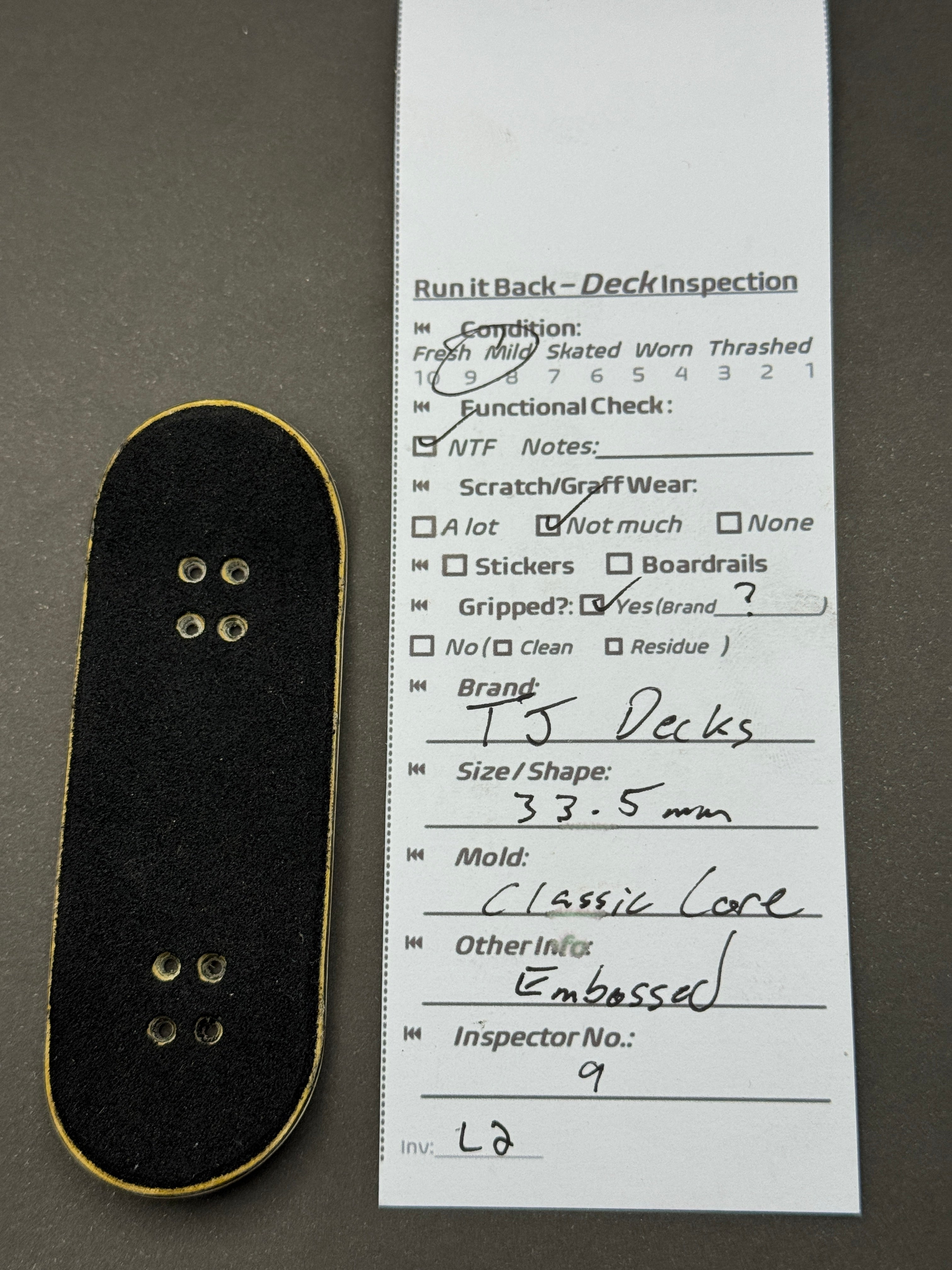 TJ Decks 33.5mm Classic Core - Mild