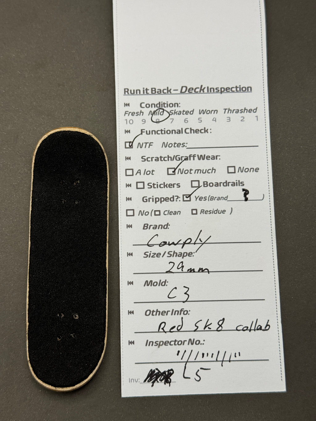 Cowply 29mm C3 Red Sk8 Collab - Mild