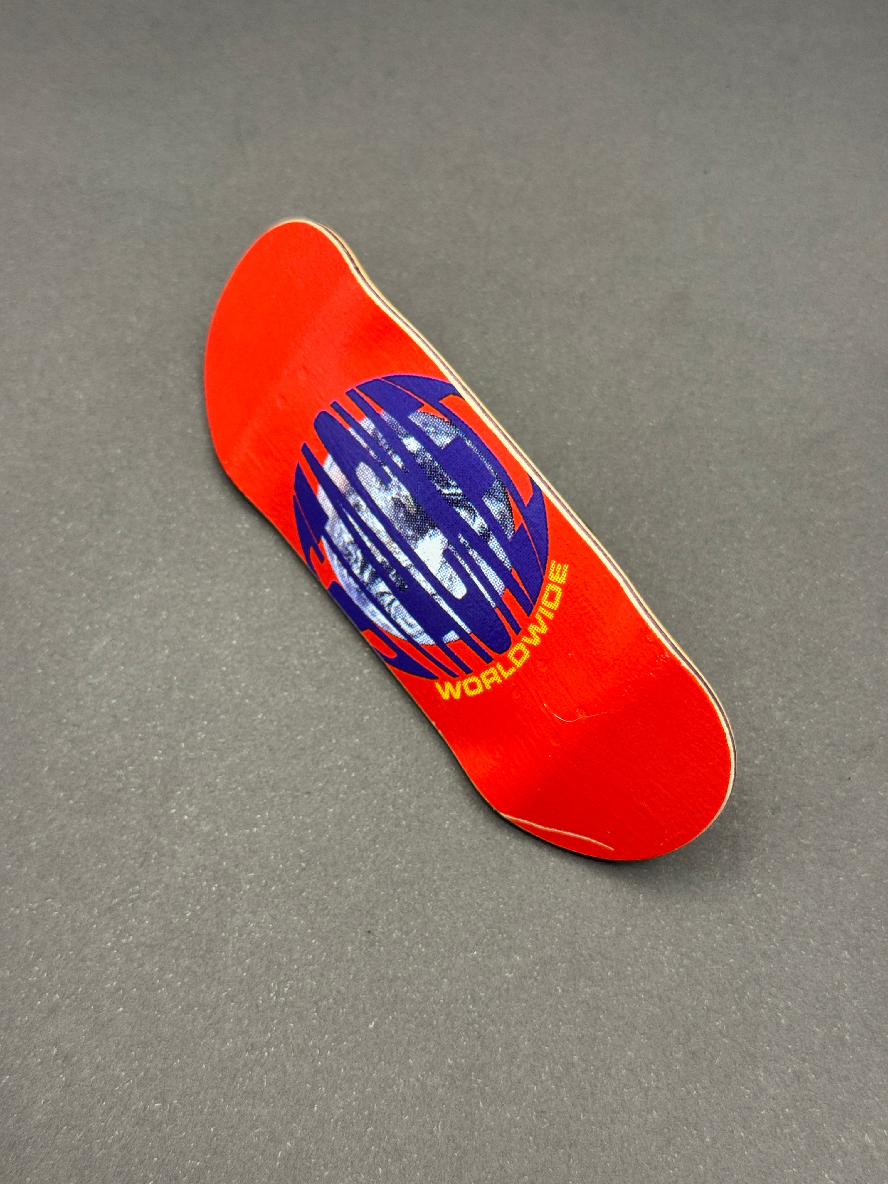 Stacked 36mm S2 - Fresh - Worldwide orange globe graphic side