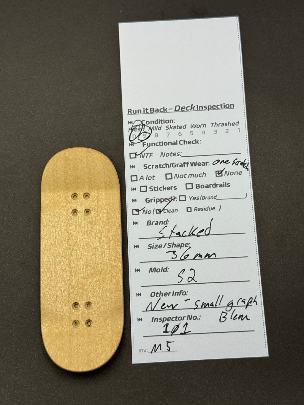 Stacked 36mm S2 - Fresh - inspection card
