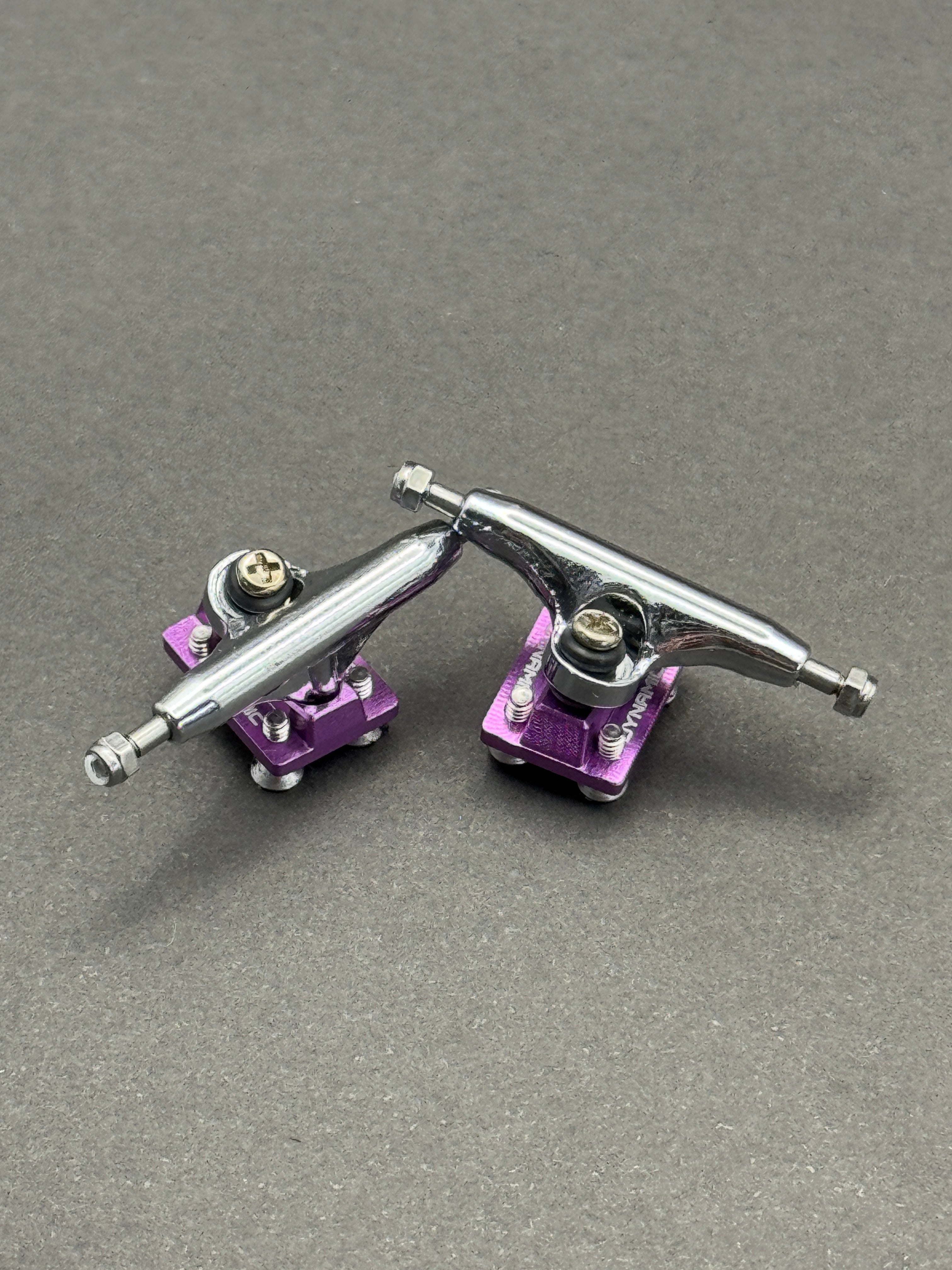 Dynamic 29mm Polished / Purple trucks – inspection card