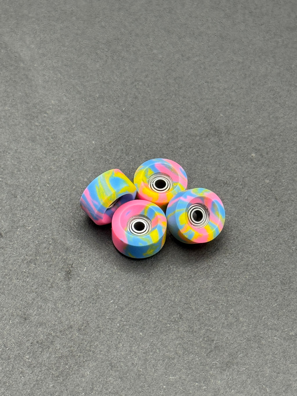Peak Denali Conical Summer Swirl fingerboard wheels – product shot