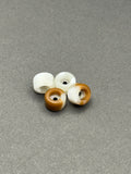Flatface G4 Cappuccino Swirl fingerboard wheels – product shot