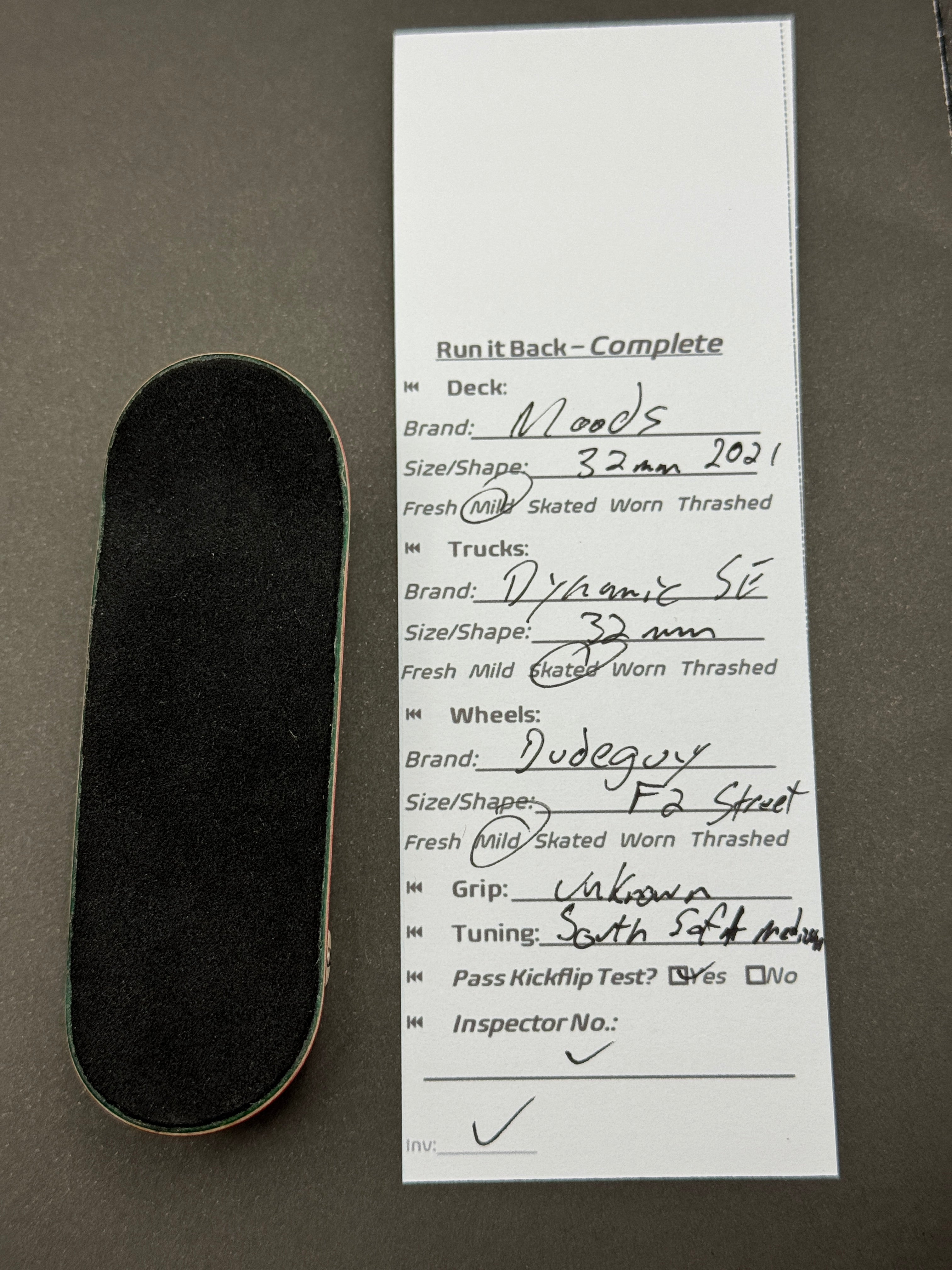 Moods 32mm 2021 complete – Run it Back inspection card