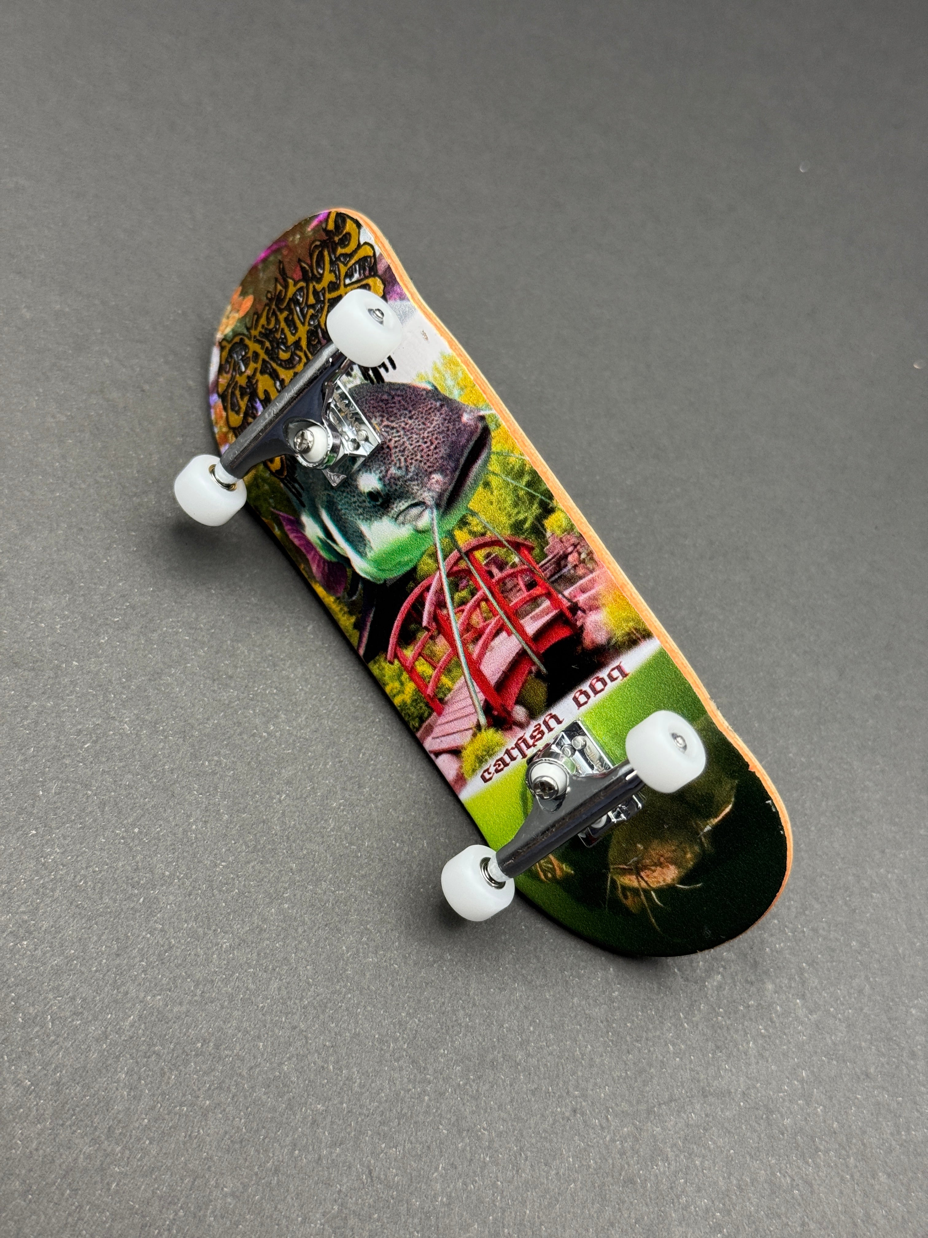 CatfishBBQ 34mm FW Japanese garden complete fingerboard – product shot
