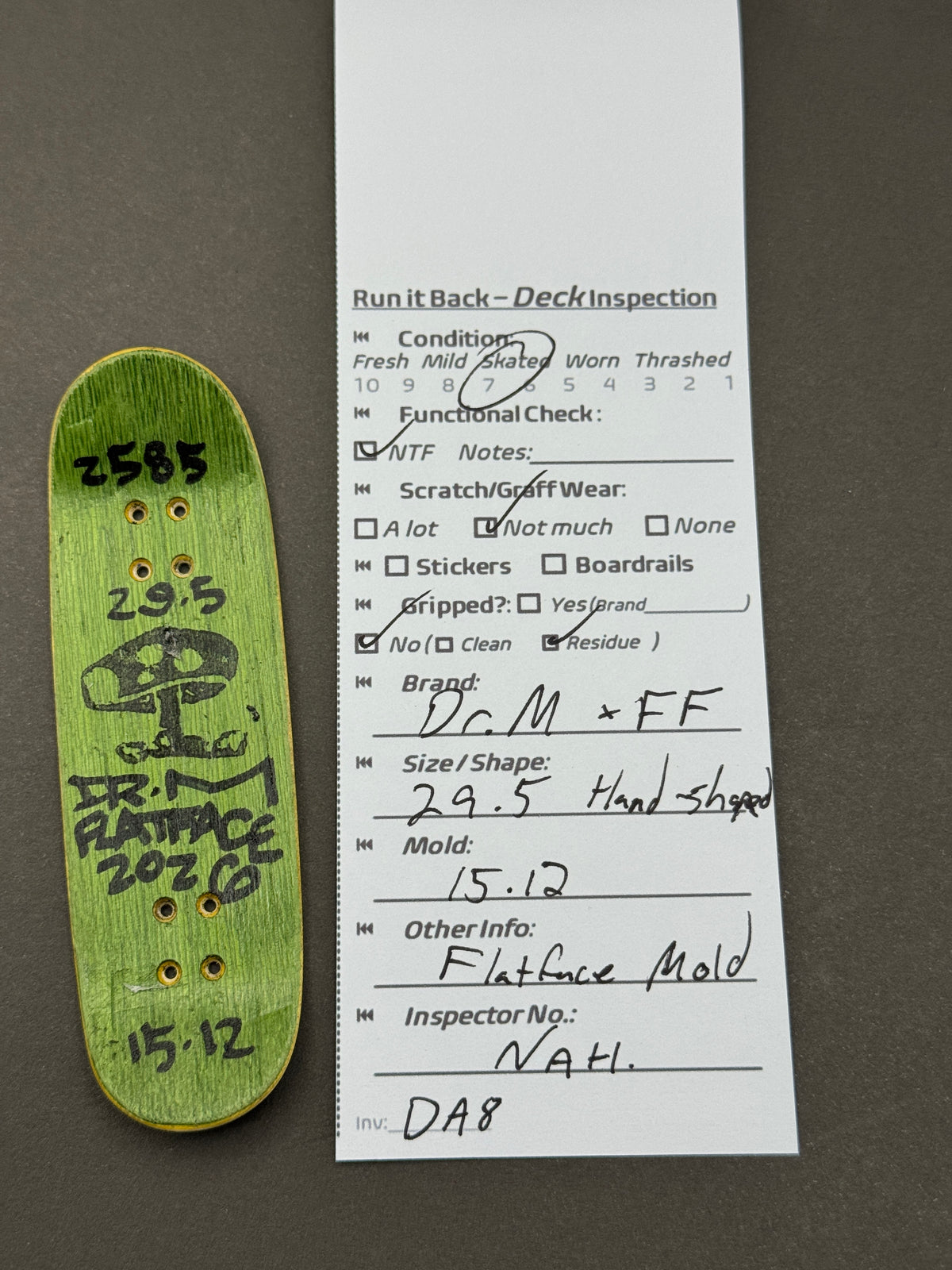 Dr.M x FF 29.5mm Hand-Shaped - Inspection Card