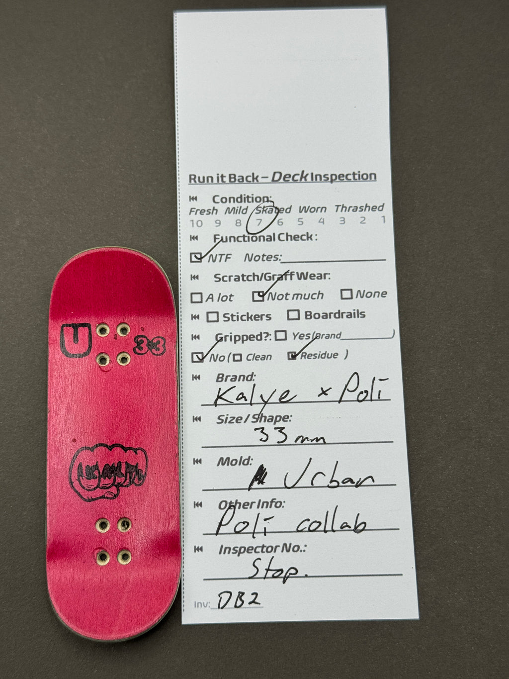 Kalye x Poli 33mm M Urban - Inspection Card