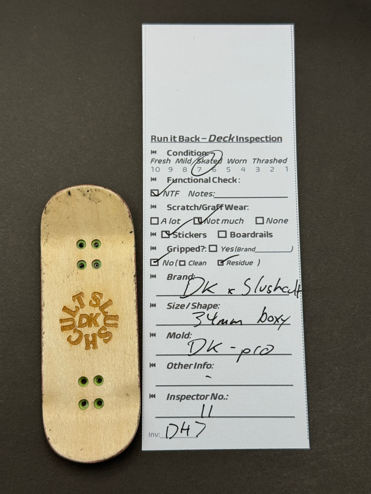 DK x Slushcult 34mm Boxy DK-Pro - Inspection Card