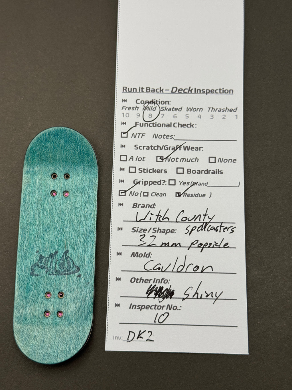 Witch County 32mm Popsicle Spellcasters Cauldron - Inspection Card