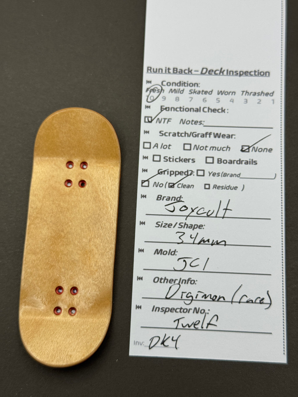 Joycult 34mm JC1 Digimon - Inspection Card
