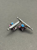 Dynamic 32mm Raw Purple trucks with inspection card