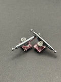 Dynamic 34mm Chrome Pink fingerboard trucks