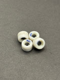 Bloob 84s White Blue fingerboard wheels