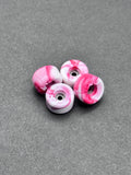 Maple Wheels Big Bowls Red White Swirl fingerboard wheels