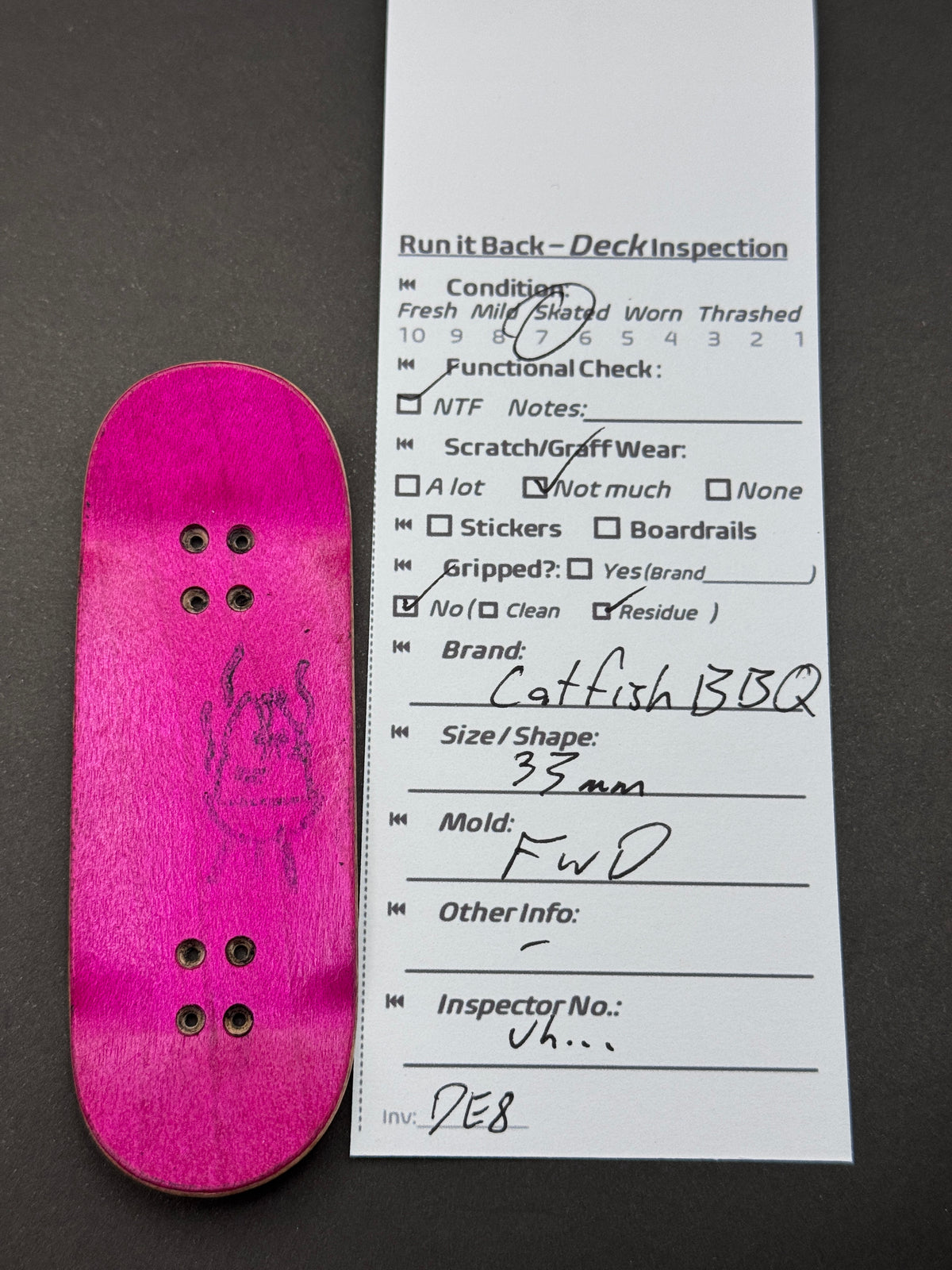 Top Decks 34mm Twin fingerboard deck
