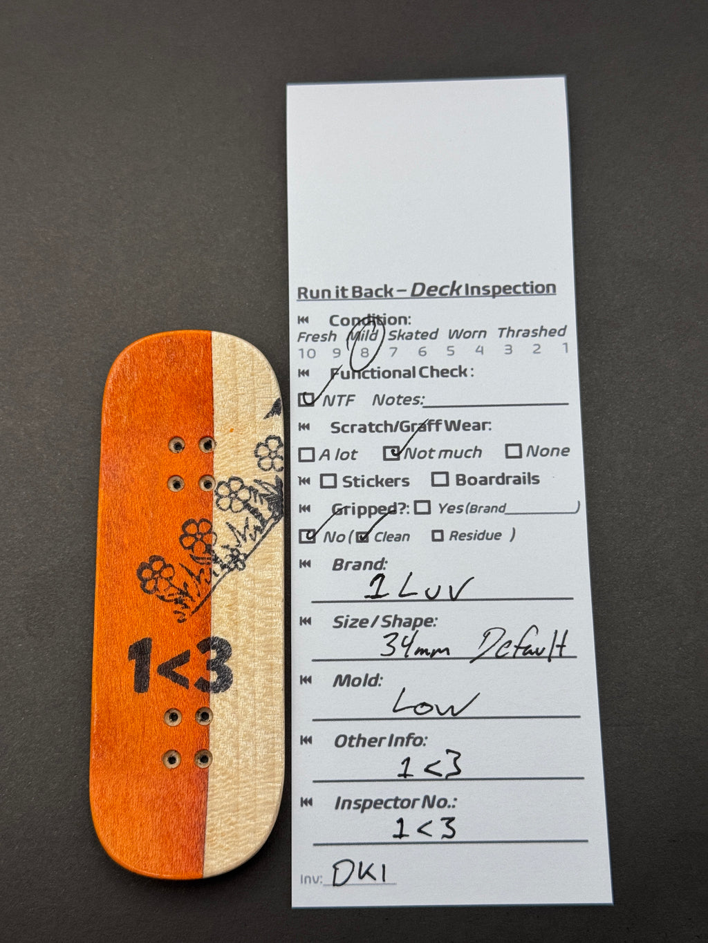 1Luv deck inspection card