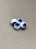 Cartwheels P4 Pro White Blue Aluminum wheels