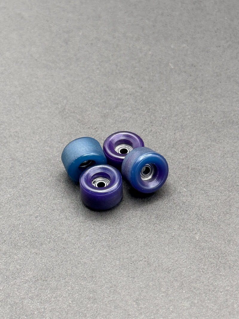 Lab Wheels Raw Teal Purple Purple to Blue wheels