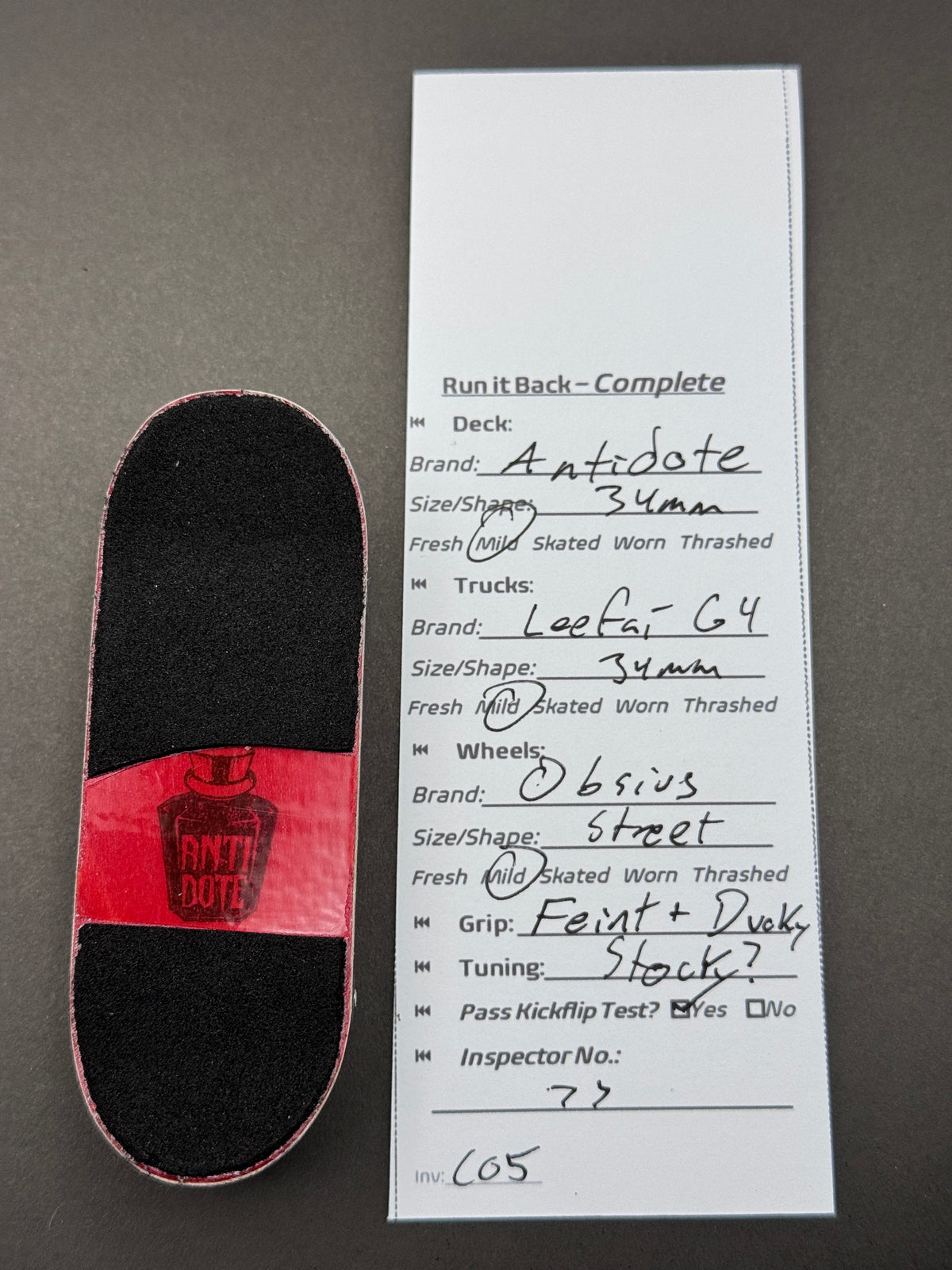 Antidote complete fingerboard