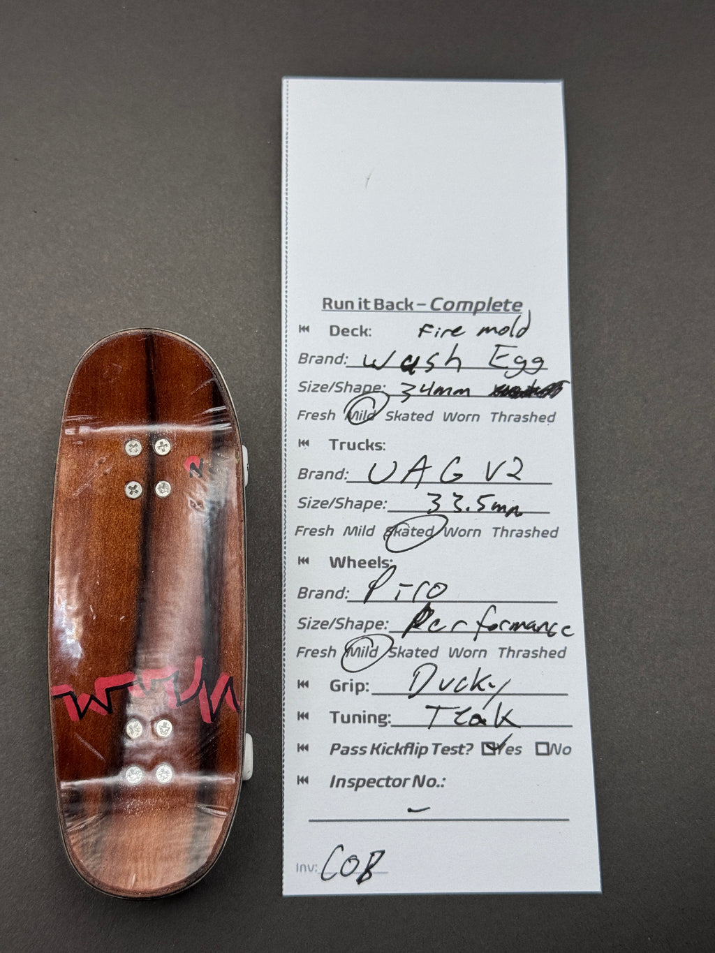 Pico Mold complete fingerboard