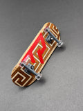 TP Decks complete fingerboard with Blook trucks and Clairvoyant G-Rolls wheels