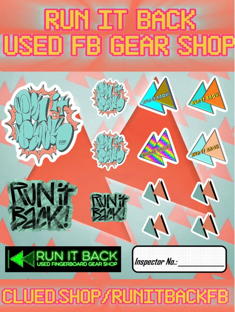 Run it Back Mini Slap Sheets by Zeg Heads