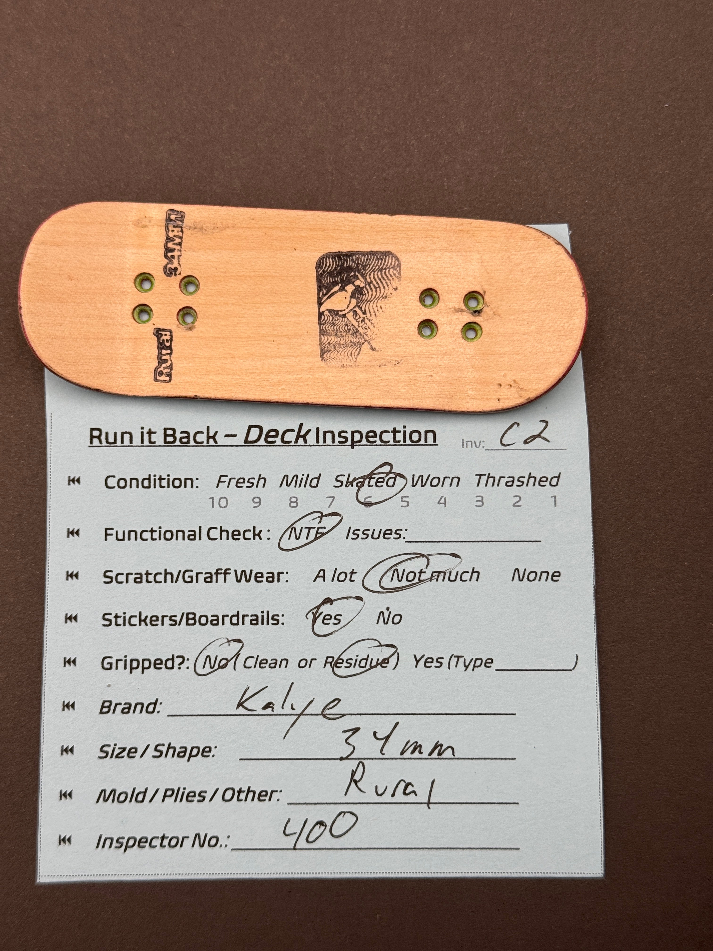 Kalye 34mm Rural - Skated (C2)