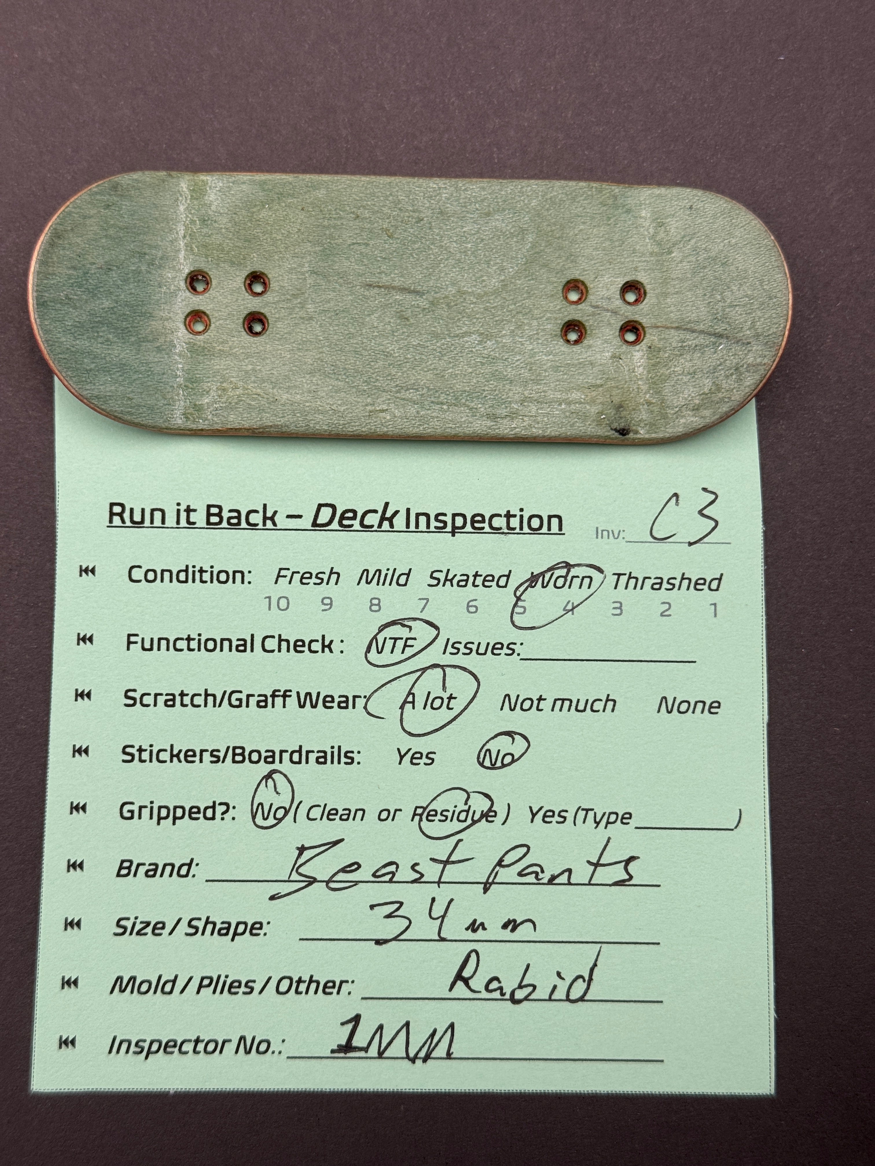 Beast Pants 34mm Rabid - Worn (C3)