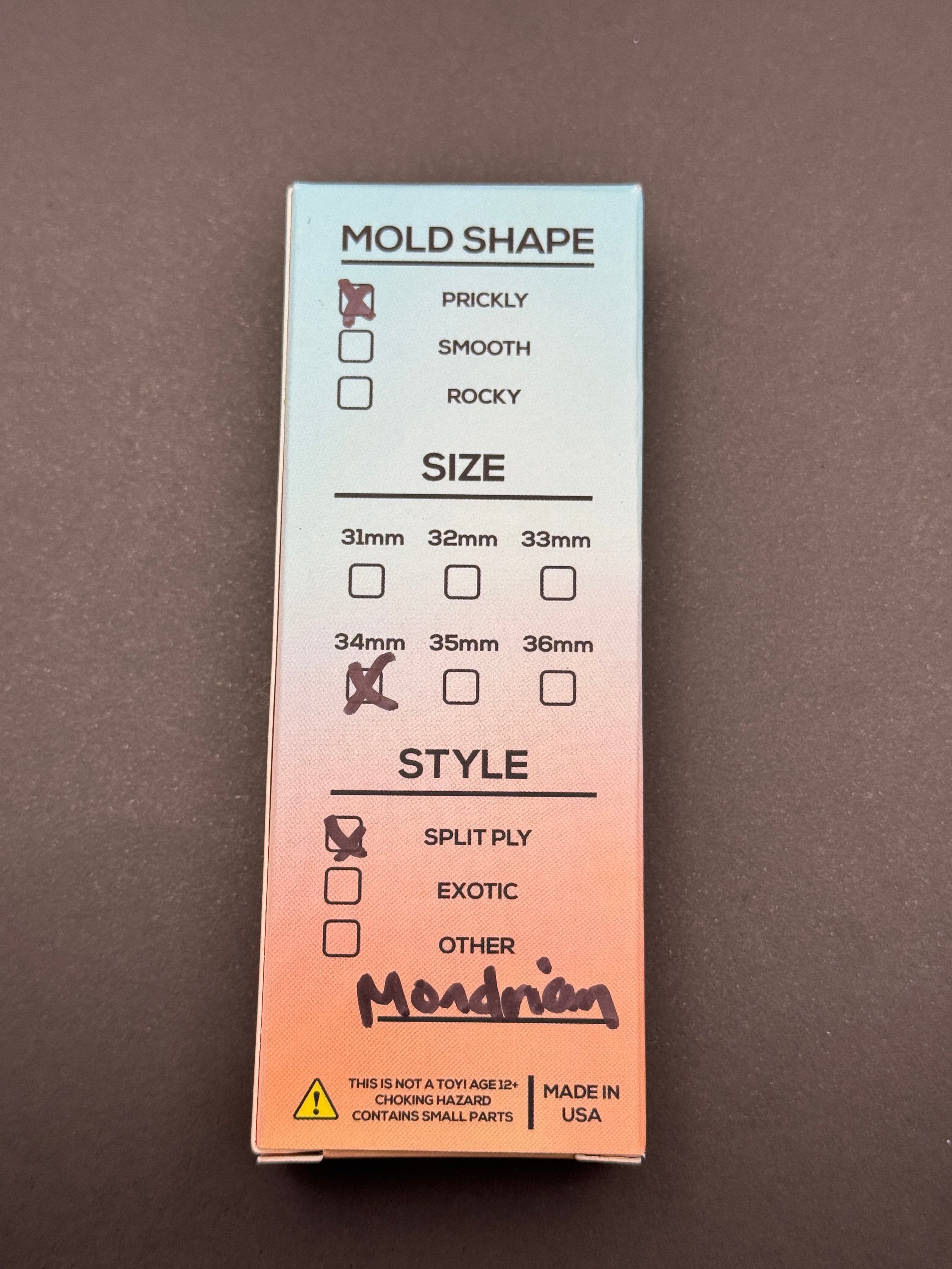 Zonawood Mondrian Split-Ply 34mm Prickly - Mint