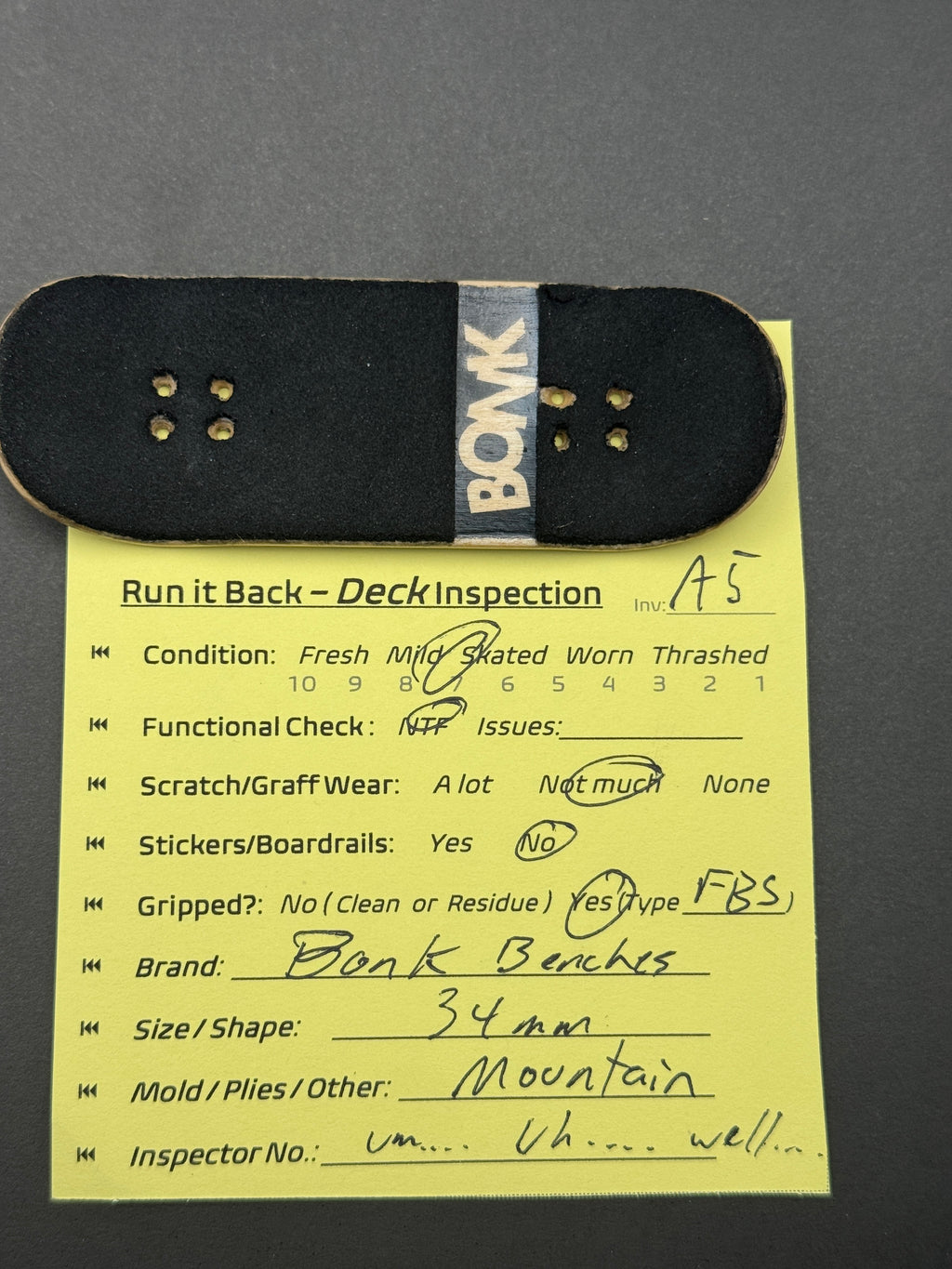 Bonk Benches 34mm Mountain - Mild