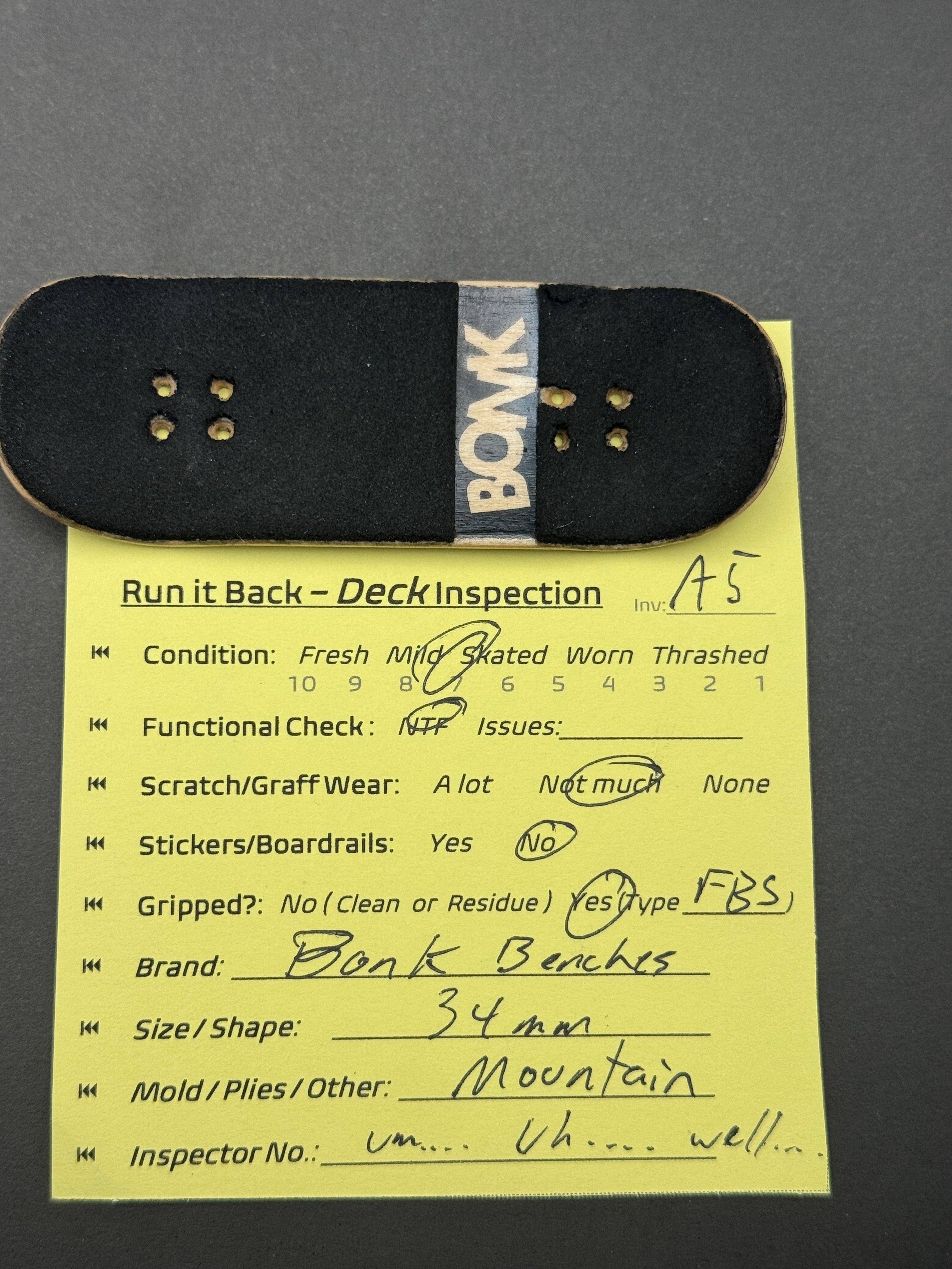 Bonk Benches 34mm Mountain - Mild