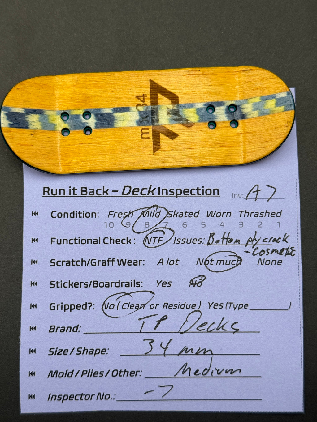 TP Decks 34mm Split-Ply Medium - Mild