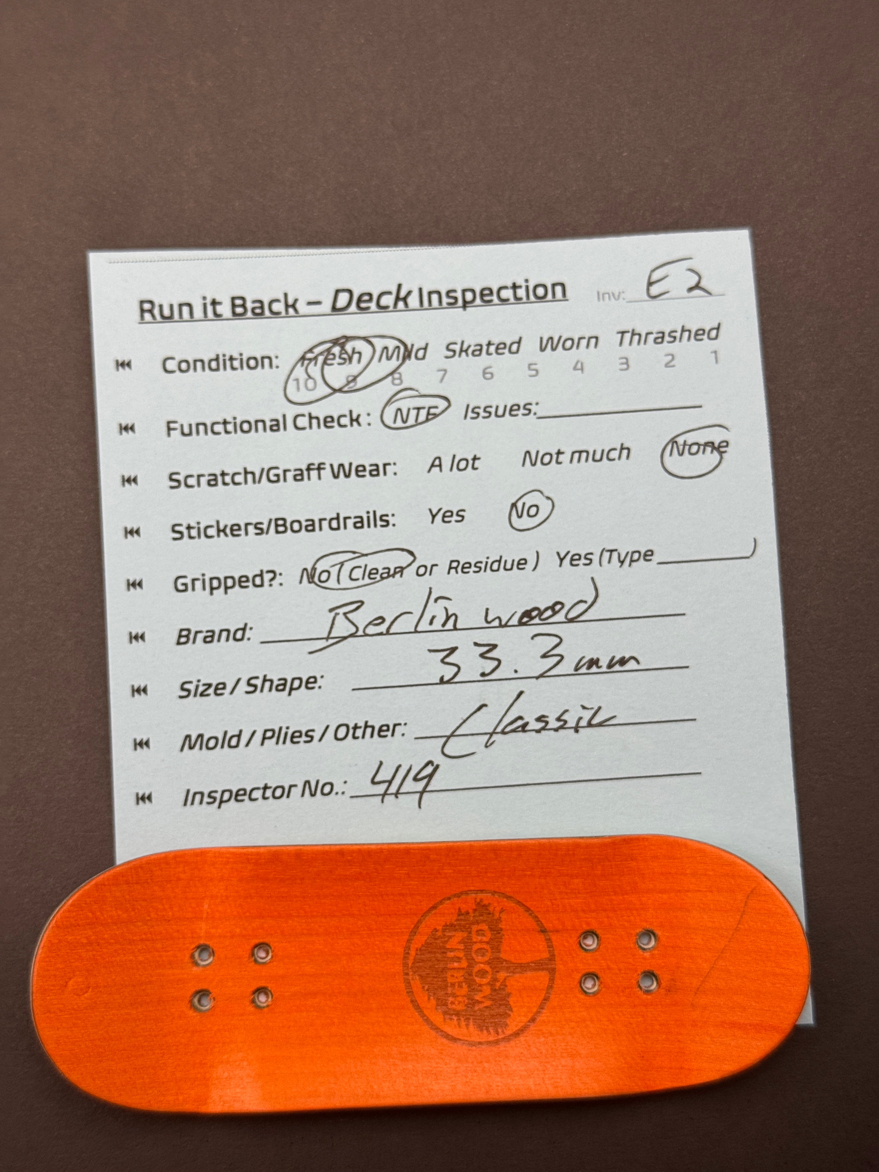 Berlinwood 33.3mm Classic - Fresh