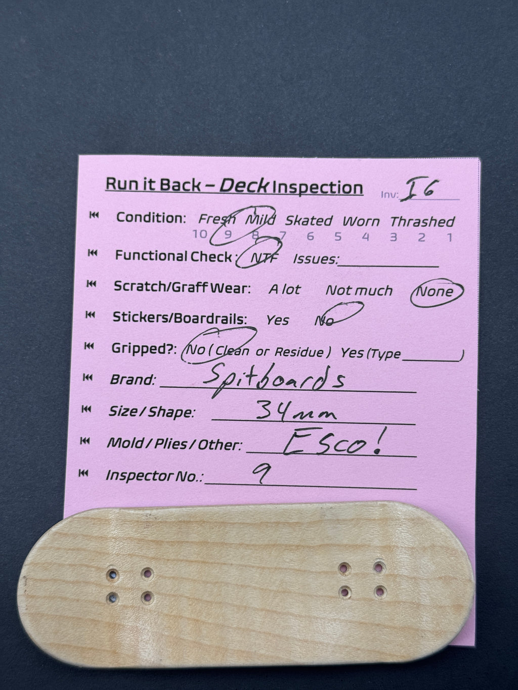 Spitboards 34mm Esco Pro Graphic - Mild